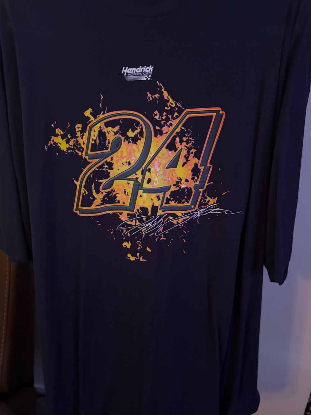Men’s Navy 24 Flame Jeff Gordon Graphic T-Shirt